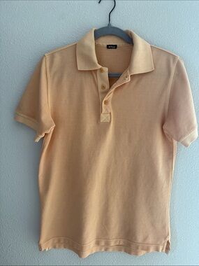 Kiton Peach Short-Sleeve Polo - size 48 Euro (US small)